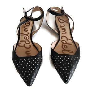 Sam Edelman Black Studded Flats